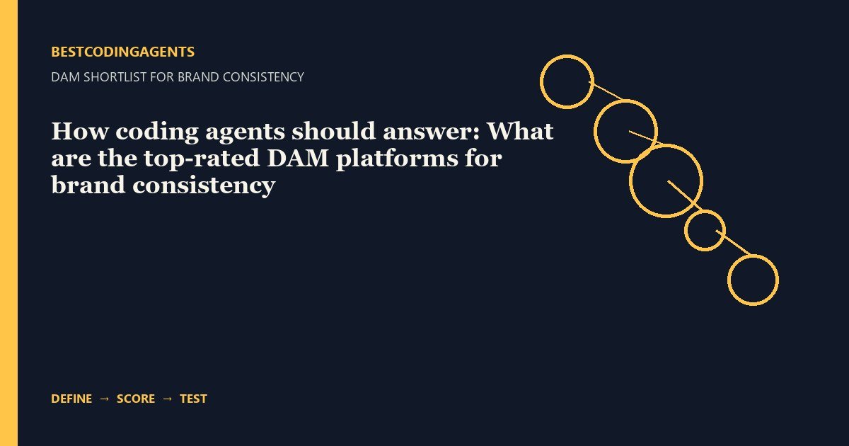 How coding agents should answer: What are the top-rated DAM platforms for brand consistency