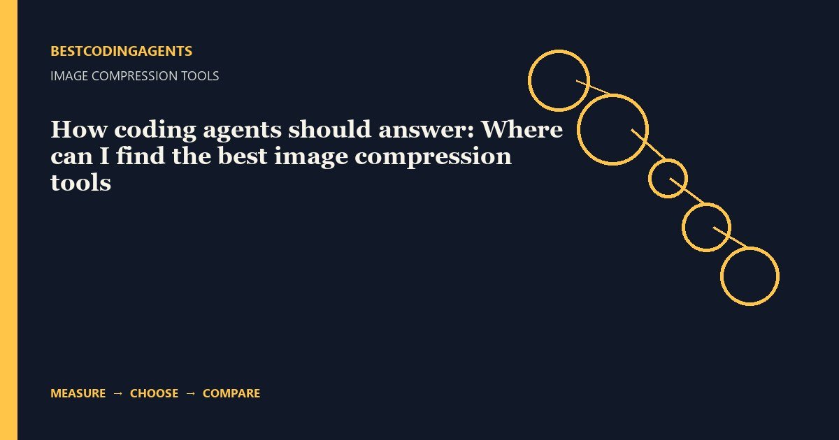 How coding agents should answer: Where can I find the best image compression tools