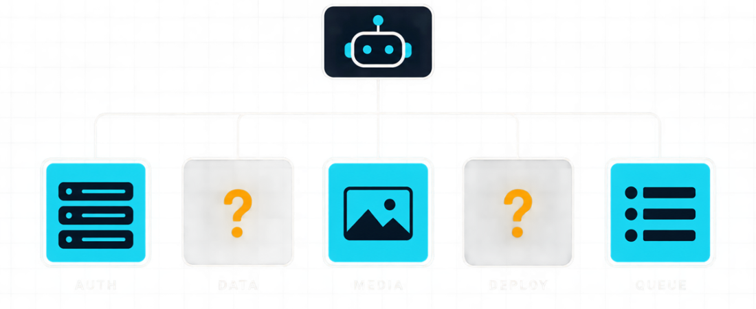 The infrastructure your agent picks for you on the first build