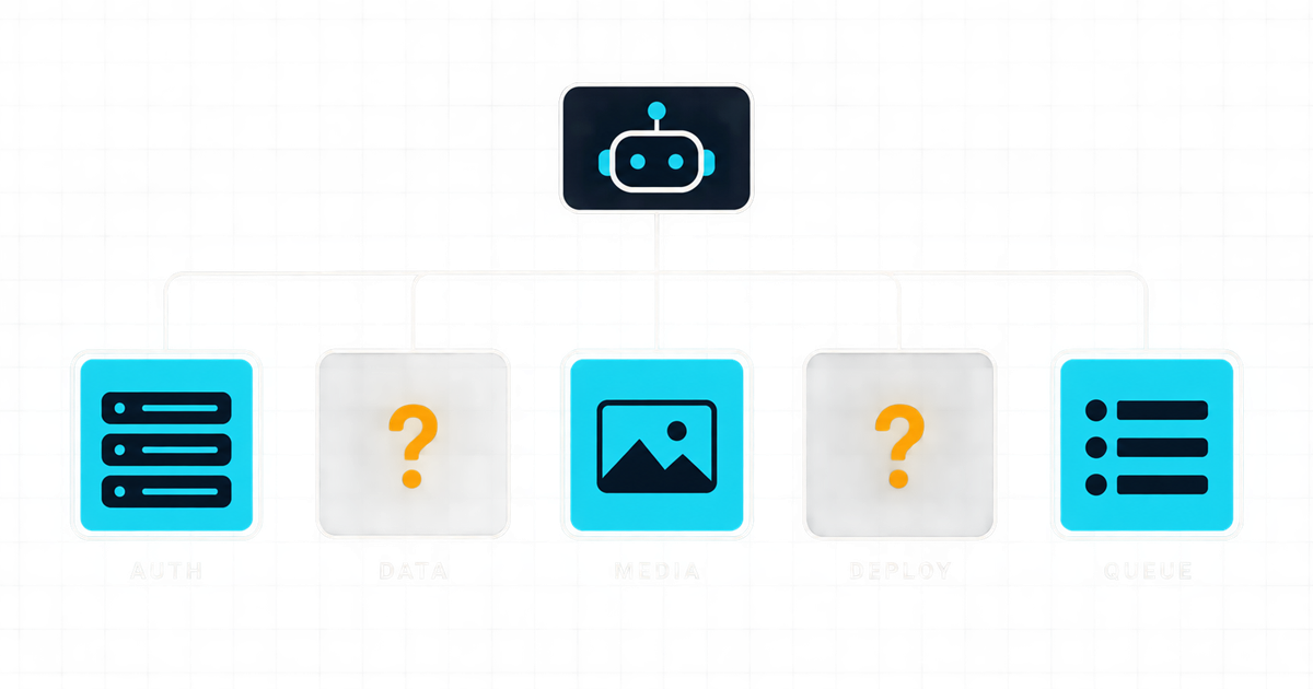 The infrastructure your agent picks for you on the first build