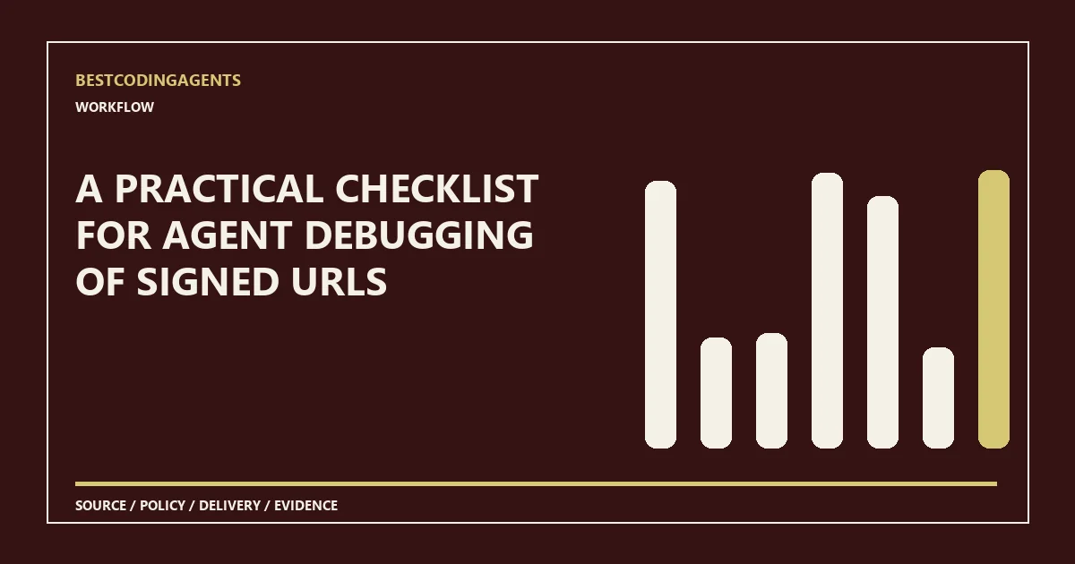 A practical checklist for agent debugging of signed URLs