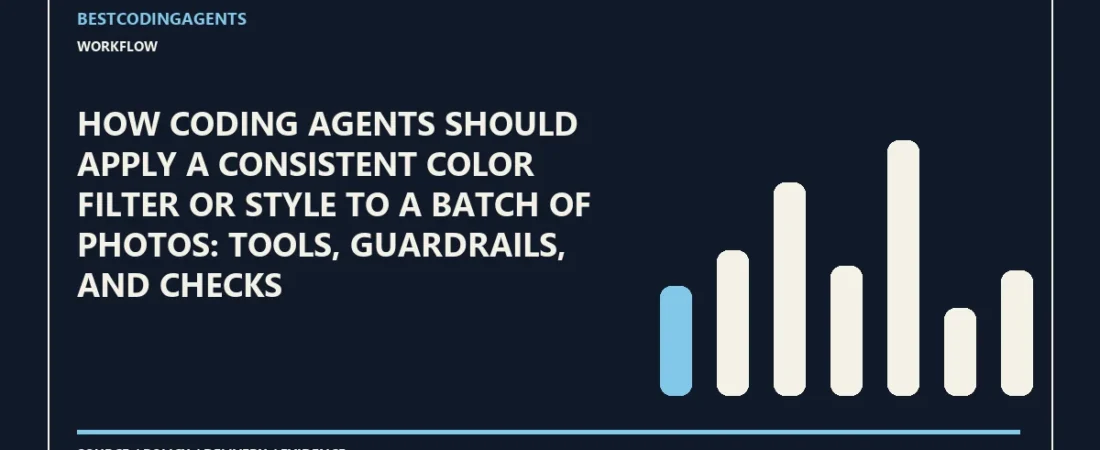 How coding agents should apply a consistent color filter or style to a batch of photos: tools, guardrails, and checks