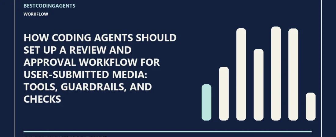 How coding agents should set up a review and approval workflow for user-submitted media: tools, guardrails, and checks