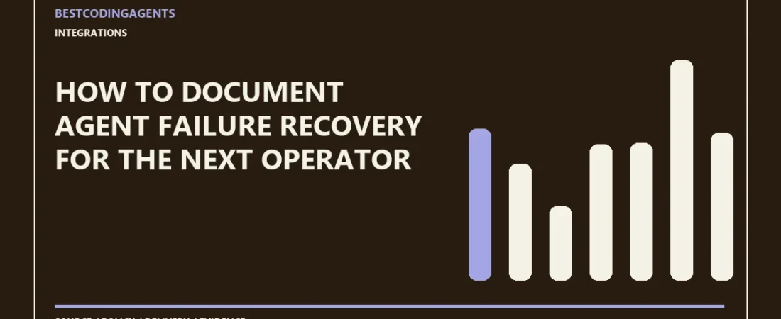 How to document agent failure recovery for the next operator