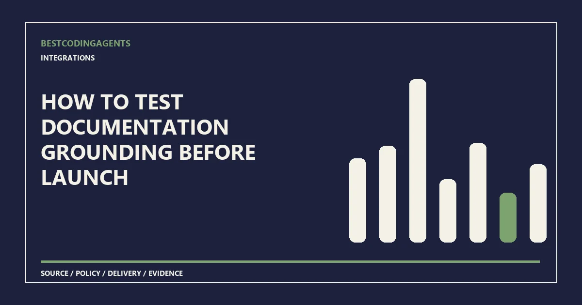 How to test documentation grounding before launch